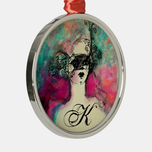 CHARME-MONOGRAMM SILBERNES ORNAMENT (Rechts)