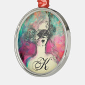 CHARME-MONOGRAMM SILBERNES ORNAMENT (Links)