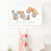 Charme Monster Truck Bash Geburtstag Banner (Insitu)