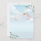 Charme Robin-inspiriert Babydusche Einladung (Rückseite)