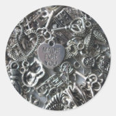 Charme Runder Aufkleber (Vorderseite)