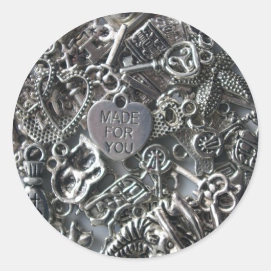 Charme Runder Aufkleber (Vorderseite)