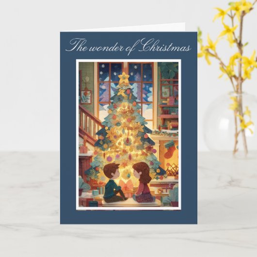 Charme-Schnitt Papier Weihnachtskarte Karte (Gelbe Blume)