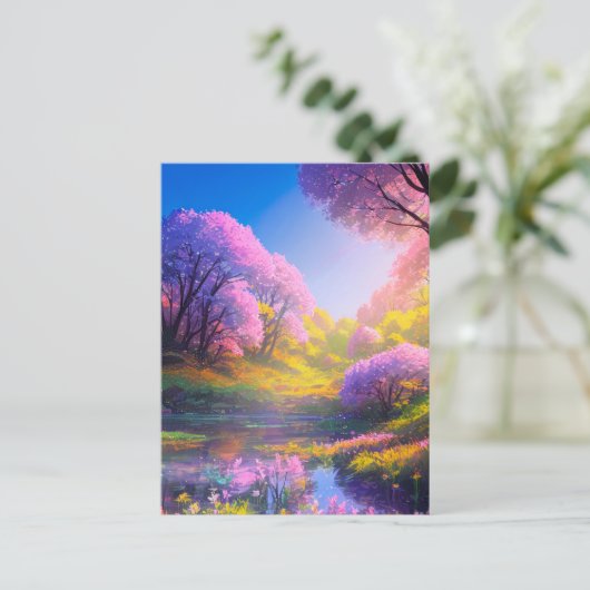 Charme-Sumpf Postkarte (Stehend Vorderseite)