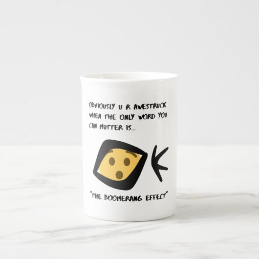 Charme und Spaß Porzellantasse (Vorderseite)