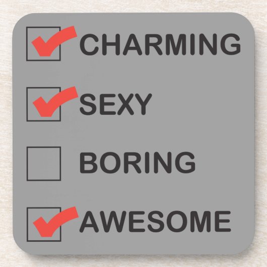 Charme Untersetzer (Vorderseite)