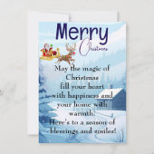 Charme Weihnachten Karte (Vorderseite)