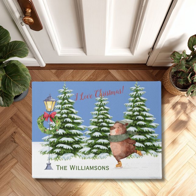 Charme Weihnachtsschneefamilie Fußmatte (Von Creator hochgeladen)