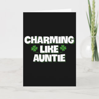 Charme wie Tante Patricks Paddys Day Kinder  Karte