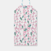 Charme Wisteria Pink Floral Geschenkanhänger (Rückseite)