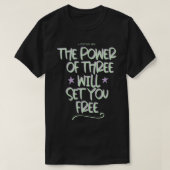 Charmed 1998 Der Power von Three Typografy Design T-Shirt (Design vorne)