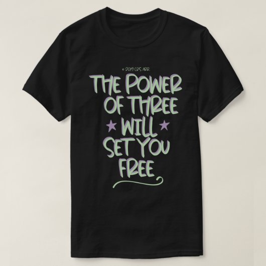 Charmed 1998 Der Power von Three Typografy Design T-Shirt (Design vorne)