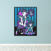 "Charmed" Gothic Couture Fairy Wrapped Canvas Leinwanddruck (Insitu (Holzboden))