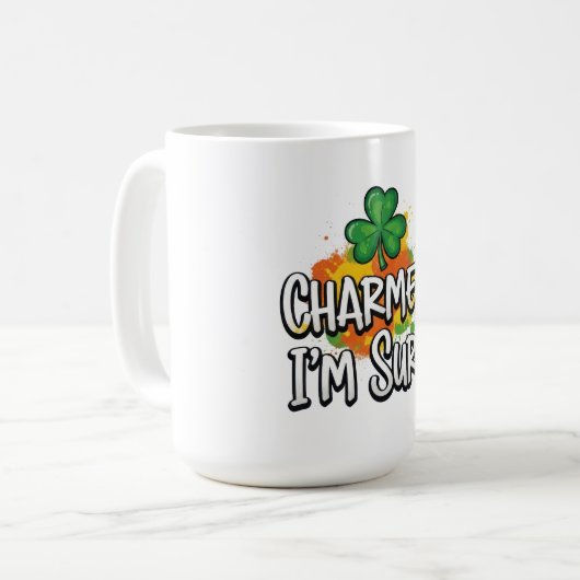 Charmed I'm Sure St. Patrick's Day Kaffeetasse (Vorderseite Links)