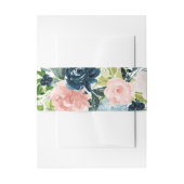 Charmed Watercolor Floral Bouquet Einladungsbanderole (Vorderseite Beispiel)