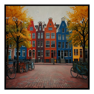 Charmesante Stadt Amsterdam Poster
