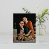 Charming 2FOIL Happy New Year Card Postkarte (Stehend vorne)