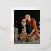 Charming 2FOIL Happy New Year Card Postkarte (Vorderseite/Rückseite)