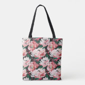 Charming Abract Watercolor Peonies Tasche (Rückseite)