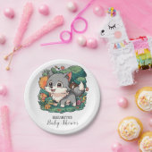 Charming Adorable Wolf Babydusche Pappteller (Party)