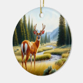 Charming American Antelope Animal Keepsake Keramik Ornament (Links)
