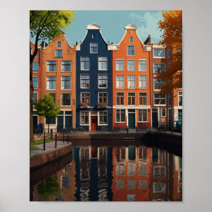 Charming Amsterdam Stadt Poster