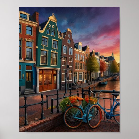 Charming Amsterdam Stadt Poster (Vorne)