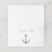 Charming Anchor Food Label Platzkarte (Außenseite Aufgefaltet)