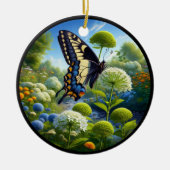 Charming Anise Swallowtail Butterfly Keramik Ornament (Vorne)