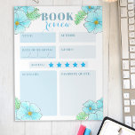 Charming Aqua Blue Watercolor Floral Book Review Notizblock<br><div class="desc">Entfesseln Sie Ihre literarischen Einblicke mit diesem exquisiten, anpassbaren Notizblock. Dieses Notizblock ist von einem zauberhaften Blumendruck gerahmt und vereint Funktionalität und Ästhetik. Der Druck bietet eine Reihe blühender Blume in hellblauen Farbtönen und üppig grünen Blätter, die Ihren Lesebildern eine Touch der Natur hinzufügen. Das Notizblock ist mit weichen blauen...</div>