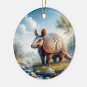 Charming Armadillo Keepsake Keramik Ornament (Links)