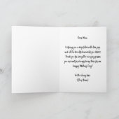 Charming Artistic Red Poppies Mother Day Karte (Innenseite)