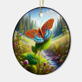 Charming Atlantis Fritillary Butterfly Keramik Ornament (Links)