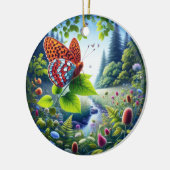 Charming Atlantis Fritillary Butterfly Keramik Ornament (Links)