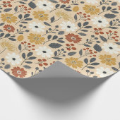 Charming Autumn Floral  Geschenkpapier (Ecke)