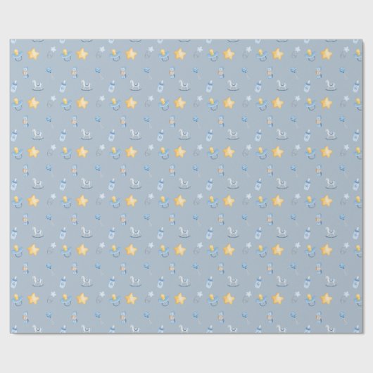 Charming Baby Boy Gift Wrap Geschenkpapier (Flach)