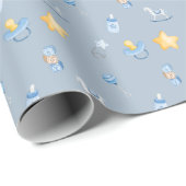 Charming Baby Boy Gift Wrap Geschenkpapier (Rolleneckpunkt)