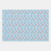 Charming Baby Buggy Wrapping Paper Flat Sheets Geschenkpapier Set (Vorderseite 3)