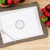 Charming Baby Dusche Pennant Banner Vielen Dank Runder Aufkleber