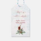 Charming Baby ist kalt draußen Babydusche Geschenkanhänger (Rückseite)