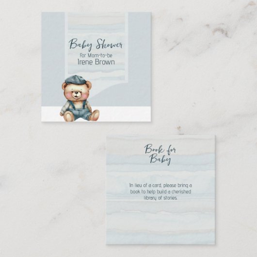 Charming Baby Showbuchkarte Begleitkarte (Vorne/Hinten)