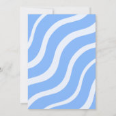 Charming Baby Shower Chickadee Blue Nesting Party Einladung (Rückseite)