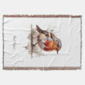 Charming Backyard Robin, Brauch Decke (Vorderseite)