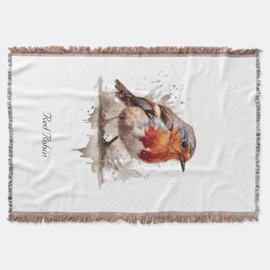 Charming Backyard Robin, Brauch Decke (Vorderseite)