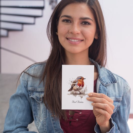 Charming Backyard Robin, Brauch Mitteilungskarte