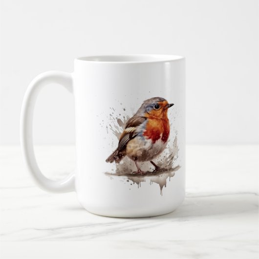 Charming Backyard Robin Kaffeetasse (Links)
