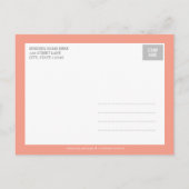 Charming Banner Birth Announcement - Baby Girl Ankündigungspostkarte (Rückseite)