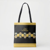 Charming Be Kind to Everyone Bumble Bee Tote Bag Tasche (Vorderseite)