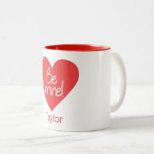Charming Be my Red Heart Zweifarbige Tasse (VorderseiteRechts)