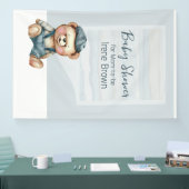 Charming Bear Jean Baby Shower Theme Banner (Messe)